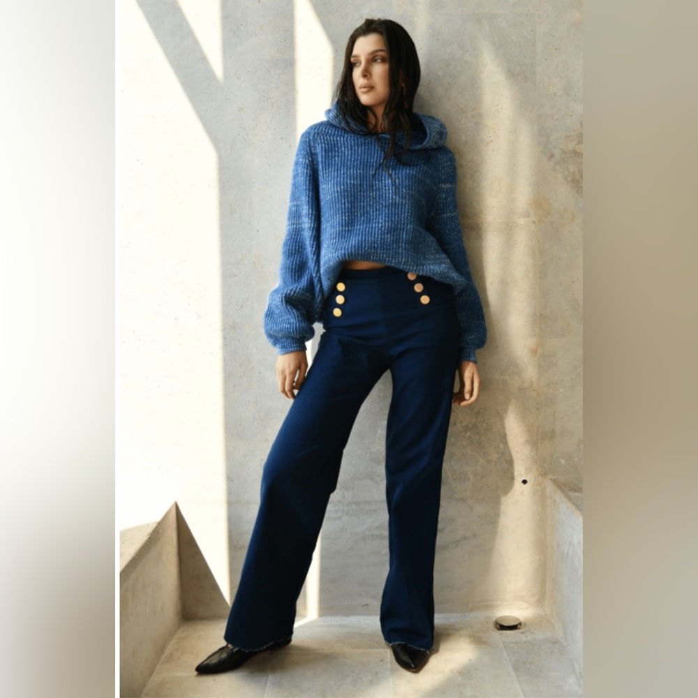 KOSHKA MASHKA Paris Matros Jeans Pants Dark Cotton‎ Denim EU 36 US 2-6